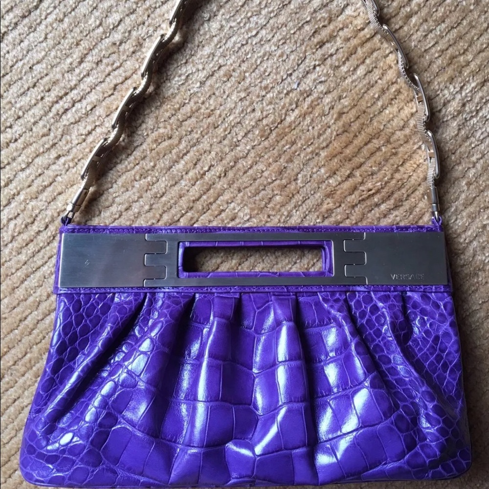 ‼️Flash Sale‼️ Versace embossed leather clutch bag